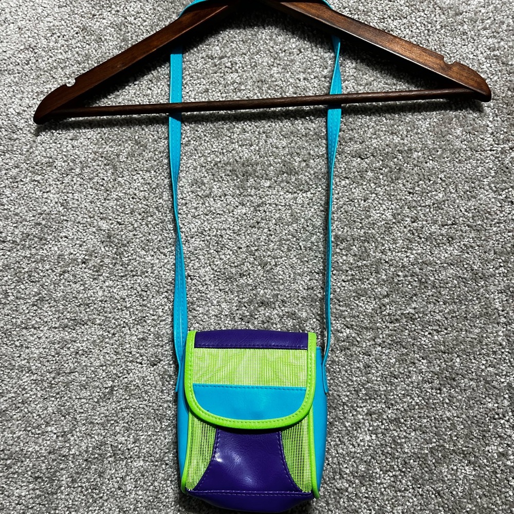 Vintage 90s Lids Purple Blue Classics Shoulder bag Purse Girls Small